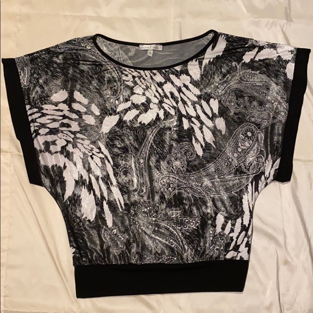 ~Moa Moa~ Shimmery Dolman Sleeve Blouse